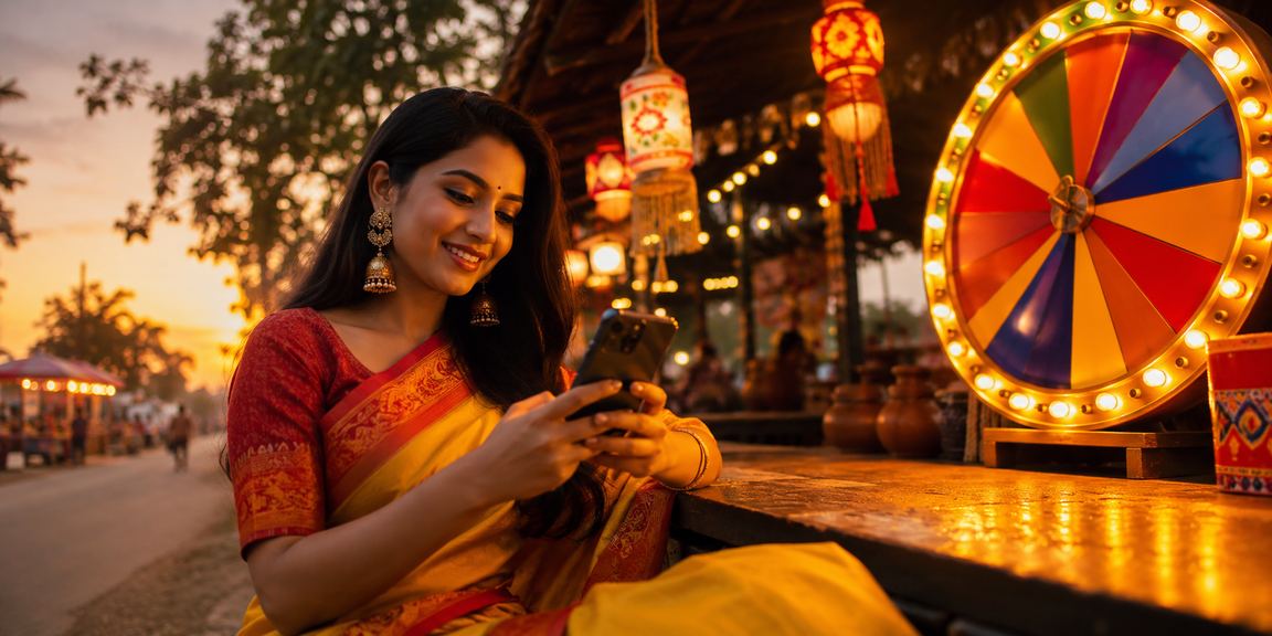 কুমিল্লায় পহেলা বৈশাখে vd88 - এ মোবাইলে রুলেট খেলছেন একজন তরুণ বাংলাদেশি